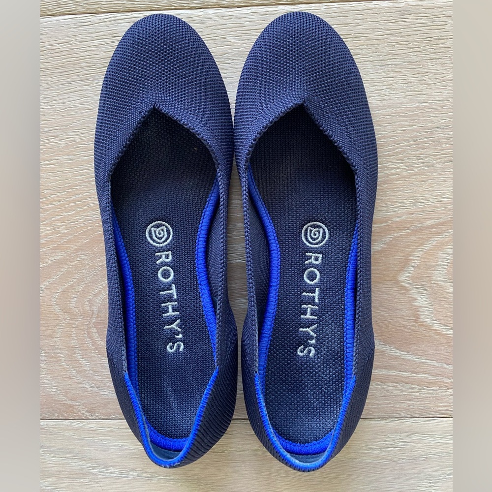 Rothy’s round toe flat.